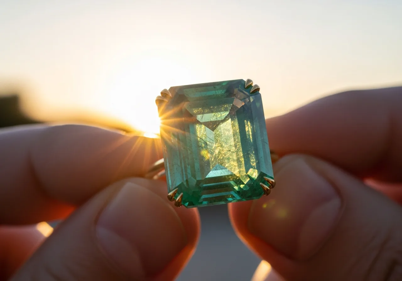 Nettoyage délicat d'une bague émeraude